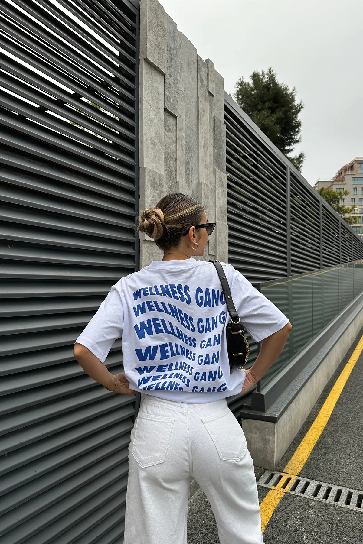 White Wellness Gang Printed T -shirt