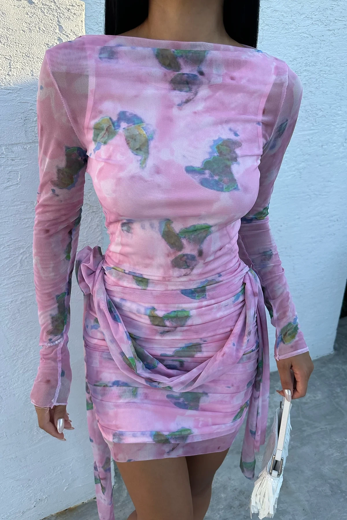 Pink Design Tulle Dress