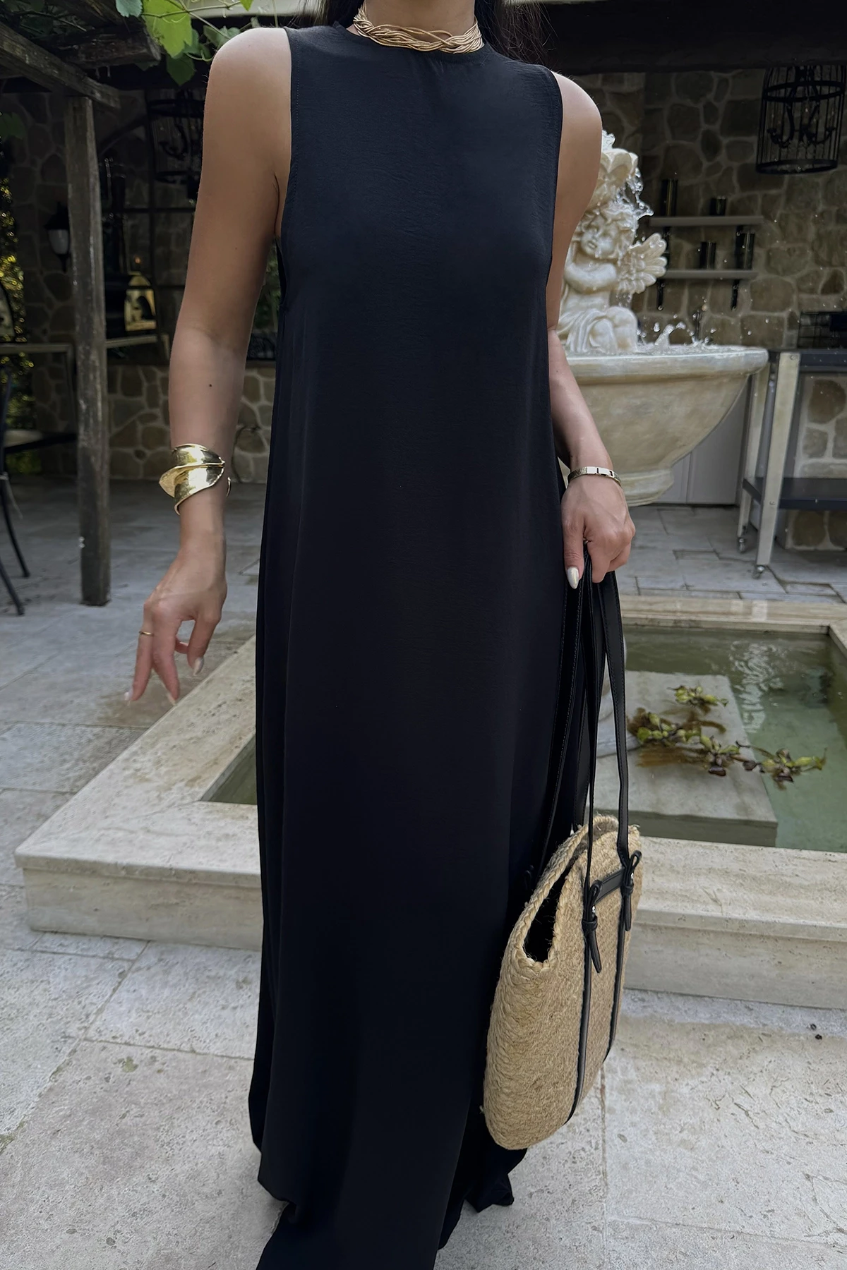 Black Ilona Long Dress